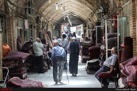 گزارش تصویری از بازار فرش قیصریه همدان