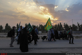 گزارش تصویری از جاده های منتهی به کربلا در ایام اربعین