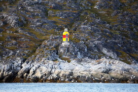 فانوس دریایی در جزیره گرینلند