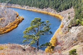 نمایی از رودخانه اینگودا در روسیه