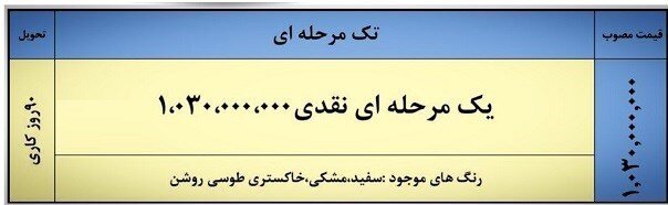 فروش نقدی خودرو بک X۳ با قیمت قطعی