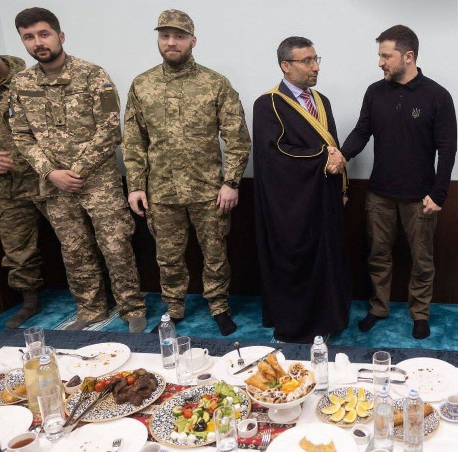 شرکت ولودیمیر زلنسکی در مراسم افطاری + عکس