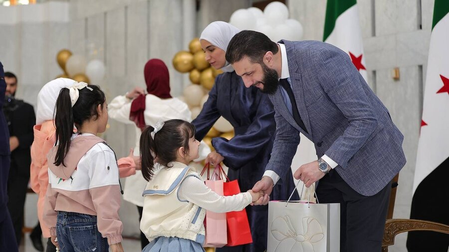 تصاویری از جولانی و همسرش در جشن عیدفطر