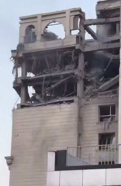 تصاویری از تخریب منزل علی شمخانی در حملات اسراییل به تهران