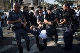 ۱۰ زخمی در درگیری یهودیان حریدی با نیروهای پلیس رژیم صهیونیستی