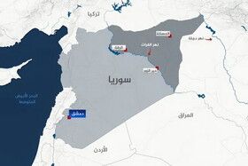 نقشه سوریه پس از واگذاری رقه به نیروهای جولانی